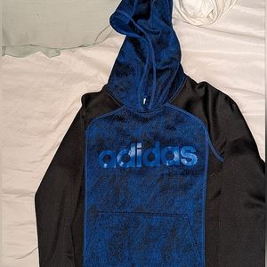 Adidas boys sweatshirt black/blue Medium(8-10)